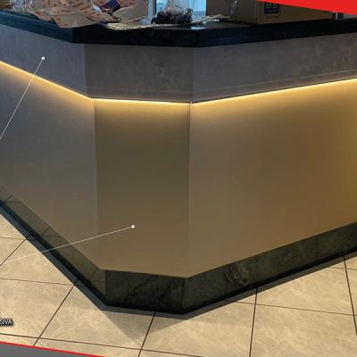 Adhesive vinyl counter wrap