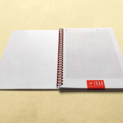Perforated spiral notebook